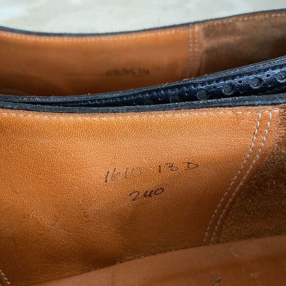 Peal & Co. For Brooks Brothers Slip On Wingtip Leather Shoes - Size 13D - Picture 14 of 14